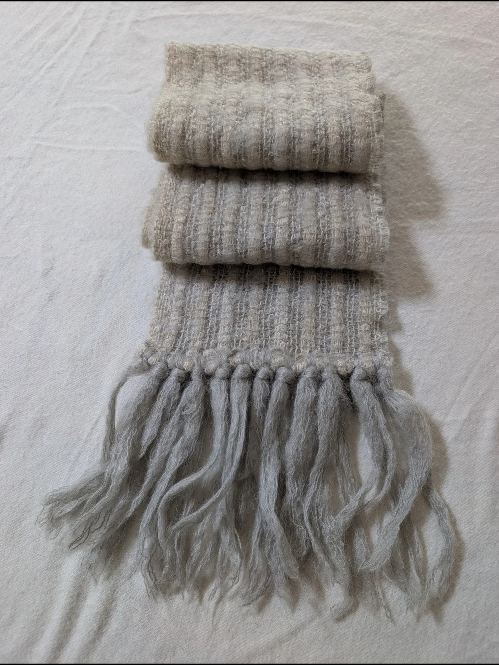Mohair Wool Handwoven Scarf Donegal Design